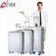 abs+pc aluminum frame trolley case