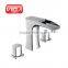 Waterfall bath faucet single handle brass chrome bath mixer bath shower faucets
