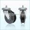 RH-STC4E-02 High Quality TPU Casters Supplier 4'' Double Elevator Wheels
