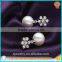 White south sea mother pearl 925 sterling silver earrings