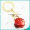 Metal Red Sea Star Shell Key Chain