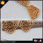 SImple Design 5 Pieces Gold Hollow Alloy Accessory Charms Pendant Choker Necklace