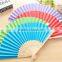 Personalized souvenir gift portable bamboo paper fan