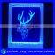 Creative Christmas Decoration Gift 3D Deer Photo Frame LED 7 Colors Flashing Desk Night Light