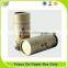 luxury packaging tea tubes with lids