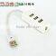 Hot-selling! Wholesale Slim-shape Low Cost Portable and Ultra-Light Plastic Casing usb hub, 480MBPS 4-Port USB 2.0 Hub