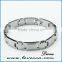 Silver wholesale men health bio energy tungsten bracelet