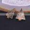 Multicolor Druzy Quartz Stone Pendant, Rose Gold Plated Drusy Gem Stone Slice Pendant