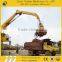 durable china manufacturer log grapple, hydraulic 360 degree rotating grapple for excavator