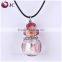 Wholesale Murano Glass Essential Oil Diffuser Scent Perfume Bottle Vial Pendant