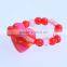 kids plastic bracelet heart pendant necklace finger ring kids wholesale jewelry