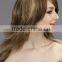 Wholesale women's Gold blonde Long straight synthetic hair lace wigs