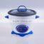 5 cups mini drum shape purple rice cooker with glass lid