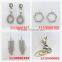Exquisite layers cross chain beaded earring