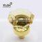 1 1/9 inch luxury bling yellow color glass knob for cabinets