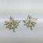 table decoration Gold leaf christmas train yard decoration