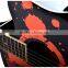 Beginner linden chartlet top fingerboard rosewood mahogany neck acoustic guitar