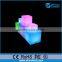 different sizes illuminated glowing light bar party furniture,pe material lighted cube ottoman