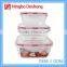 Eco-friendly 3pcs PP Airtight Keep Fresh Plastic Lids Food Storage Container Set