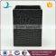 Black colored embossed luxury ceramic desktop trash can