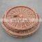 cheap round wicker tray for bread