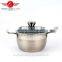 5pcs high quality stainless steel big soup pot set/camping cookware