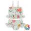 2017 summer baby girl clothing set new design adorable donuts ruffled two pieces swimsuit