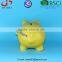 BSCI Audit Factory yellow ceramic Piggy Bank for Kids, Coin Bank Adorable