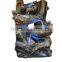 Tiered Log Statue Fountain With LED Lights
