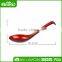 16.3cm Restaurant black and red soup spoon, two tone melamine spoon kitchenware