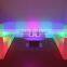 outdoor waterproof plastic led illuminated sofa sets, glow led modern sofa chair