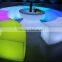 Elegant popular led rechargeable illuminated bar stool chair