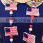 4th of July flashing American flag necklace