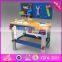 2016 new design children tool toy wooden workbench W03D076B