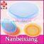 Colorful Round Travel Plastic Dish Set