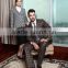 High quality woolen business suits/ checked italy style suits for men