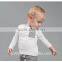 wholesale soft cotton 0-2years infant Toddler shirts long sleeve white t-shirt