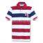 Young Striped school uniform colorful polo shirt designs polo t-shirts 100% cotton