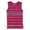 2015 Red Linear Design Boy Sleeveless T-shirt Vest