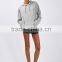 JXY Gray Slounch Hoodie for Women