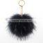 Myfur Popular Top Quality Fur Ball Keychain Wholesale Fluffy Raccoon Fur Pom Pom