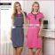 Wholesale summer striped printed designs100%viscose knit plus size women nightgown