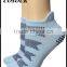 Hollow jacqaurd unisex anti-slip studio no show ankle support yoga pilates socks