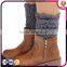 Hot sale womens winter warm knee high heated legging leg warmers