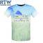 Free printing 100% polyester short sleeve T-shirt