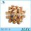 Chinese supplies promotion nursery school toy cube 3d wooden puzzle
