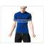 Wholesale Fitness Clothing Gym Wear Men's Slimming Short Sleeve Tops