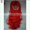 Children Girls Party Synthetic Long Red Mermaid Costume Wigs HPC-1102