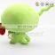 Green big head baby soft stuffed doll toy