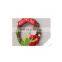 Rattan Cane Santa Claus Christmas Wreath Door Decoration Holiday Wreath Circle Rattan Cane Hanging Decoration